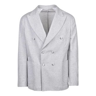 Barba Blazer Doppiopetto - Jackets - Hombre - Gris - S