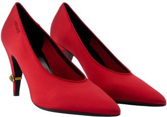 Versace Womens T.90 Pump Red Cotton
