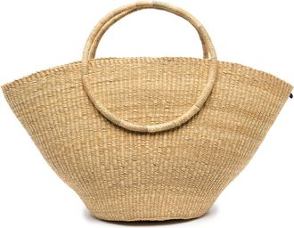 Muu&ntilde; interwoven-design tote bag - women - Straw - OS - Neutrals