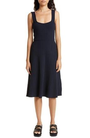 Vince Ribbed Sweetheart Neck Tank Dress in Coastal Blue at Nordstrom Rack, Size Large
