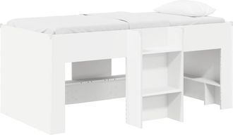 vidaXL Marco De Cama Alta Para Ni&ntilde;os Blanco 80 X 160 Cm Vidaxl