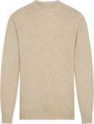 Seventy Girocollo Dettagli Coste - - Knitwear - Uomo - Beige - L