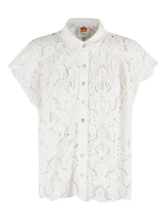 Farm Rio Seashell shirt - White