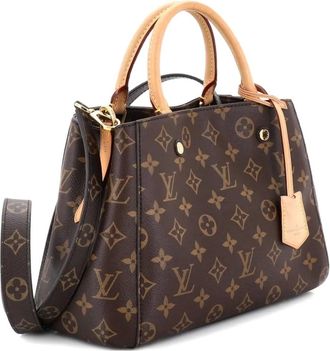 Louis Vuitton Montaigne Handbag Monogram Canvas BB satchel - Marrone