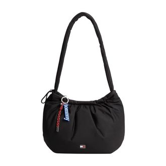 Tommy Jeans Tassen, Dames, Zwart, ONE Size, Polyester, Icon Charms Schoudertas
