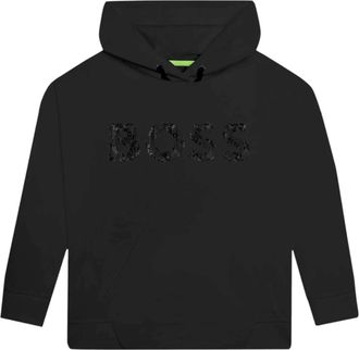 HUGO BOSS Kids Sweatshirts, male, Black, 14 Y, Cotton Knitwear and Sweatshirts
