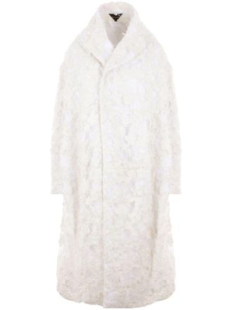 Comme Des Garçons Cappotto lungo con effetto vissuto - Bianco