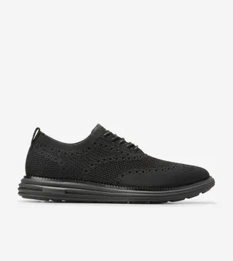 Cole Haan Mens &Oslash;riginal Grand Remastered Stitchlite Oxford Shoes - Black Size 10.5