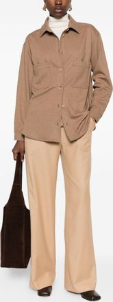 Herno Wide-Leg Trousers - Camel