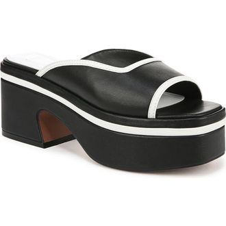 Franco Sarto Fernanda Platform Slide Sandal in Black at Nordstrom Rack, Size 8.5