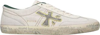 Premiata David Sneaker - Heren - Sneakers - Wit - 46 EU - Katoen - Schoenen