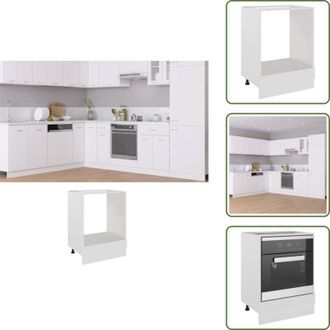 vidaXL The Living Store Armadio per Forno Riga Bianco 60x46x81,5 cm - Armadio cucina