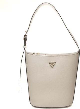 Guess Meridian II Bucket - Dames - Schoudertassen - Beige - ONE Size - Tassen