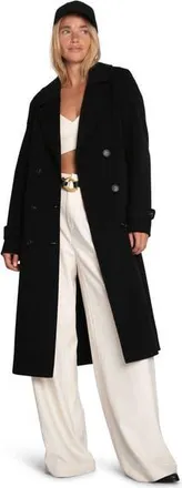 Belle & Bloom Front Runner Belted Coat in Black at Nordstrom, Size X-Small
