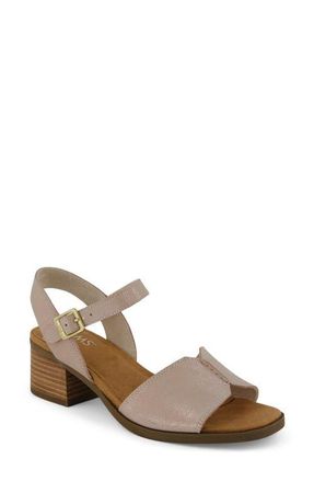 Toms Eloise Heeled Open Toe Sandal in Gold at Nordstrom, Size 9.5