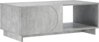 vidaXL Mesa De Centro Gris Hormig&oacute;n 95 X 50,5 X 35 Cm Vidaxl