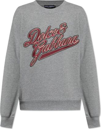 Dolce & Gabbana Sweatshirts & Hoodies - Heren - Sweatshirts - Grijs - XL - Leer - Hoodies & sweatvesten