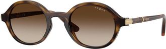 Vogue Eyewear Vo 5692S Zonnebrillen - Dames - Zonnebrillen - Bruin - 46 MM - Nylon - Accessoires