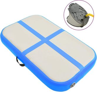 vidaXL Esterilla Inflable De Gimnasia Con Bomba Pvc Azul 60x100x10 Cm Vidaxl