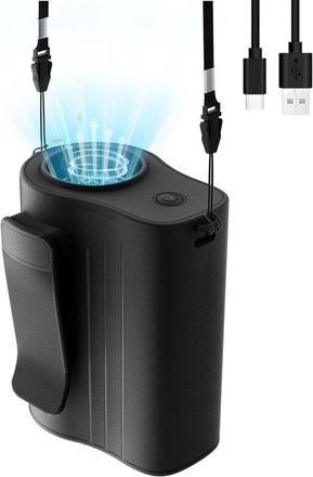 No Brand Ventilador Port&aacute;til Recargable De Cintura Con 100 Velocidades, 13.300 Rpm, Potente Flujo De Aire, 4000 Mah, Ventilador Port&aacute;til Con Clip Para Cintur&oacute;n