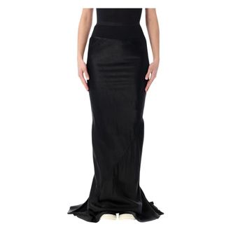 Rick Owens Dames, Rokken, Zwart, Maat: M Katoen