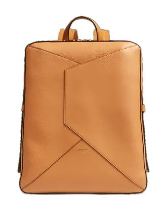 Lancel Enveloppe leather backpack - women - Leather/Polyester - OS - Brown