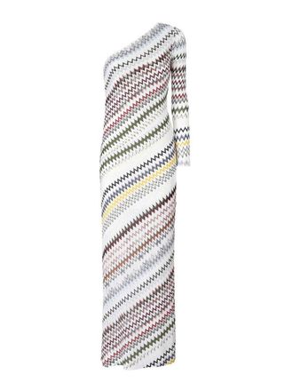 Missoni White One-Shoulder Long Dress