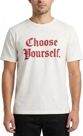 Kinetix Choose Yourself Organic Tee In Snow White