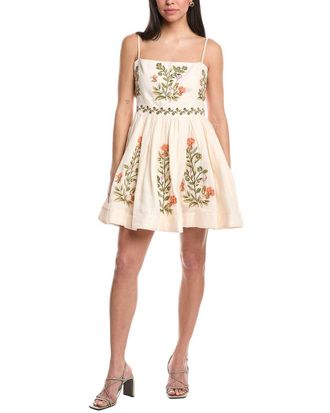 Agua Bendita Linen Mini Dress