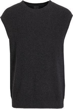 8 by YOOX ORGANIC COTTON-CACHEMERE BLEND KNITWEAR S/LESS ROUND-NECK