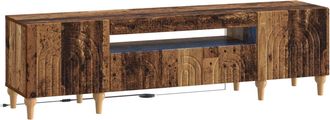 vidaXL Mueble De Tv Led Madera Envejecida Madera De Ingenier&iacute;a Vidaxl