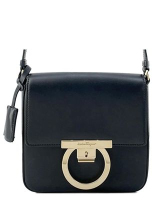 Ferragamo 2010-2025 Leather Gancini Flap crossbody bag - Black