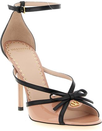 Valentino Garavani Womens Bepointy Heel Sandal Pink Calfskin Leather