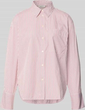 Marc O'Polo Regular Fit Hemdbluse aus reiner Baumwolle in Rot, Größe 34