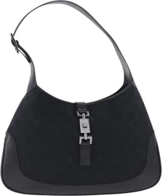Gucci Pre-owned Shoulder Bag - Dames - Vintage Schoudertas - Zwart - ONE Size - Leer - Vintage