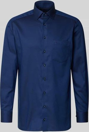 Olymp Modern Fit Businesshemd mit Kentkragen Modell NEW KENT in Marine, Größe 39