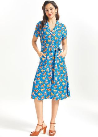 ModCloth Going Out and About Shirt Dress in Roll With It at Nordstrom, Size X-Small