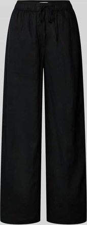 Tommy Hilfiger Loose Fit Weite Hose aus reinem Leinen in BLACK, Gr&ouml;&szlig;e XL