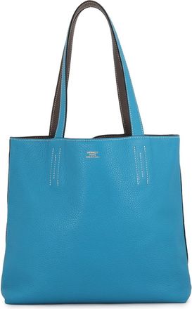 Herm&egrave;s Etain Taurillon Clemence Leather Handbag Tote Bag (Pre-Owned)
