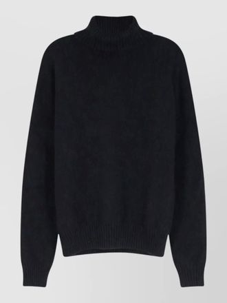Ami cashmere ribbed turtleneck sweater