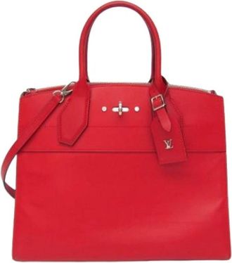 Louis Vuitton Pre-owned City Steamer PM M51028 - Dames - Vintage Handtas - Rood - ONE Size - Leer - Vintage
