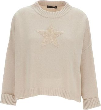 Lorena Antoniazzi Donna, Maglie, Beige, XS, new