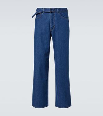 Auralee Belted straight jeans