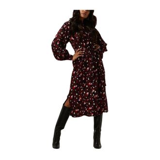 Pom Amsterdam Maxi Jurk Rood 7056 - Dames - Casual kleedjes - Rood - XS - Kleedjes