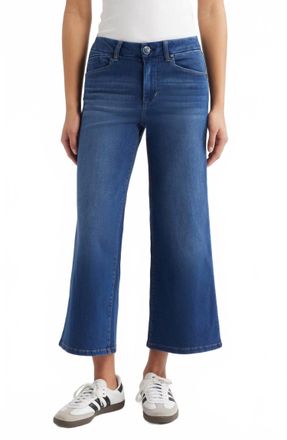 1822 Denim Better Butter High Rise Wide Leg Crop Jeans In Blue