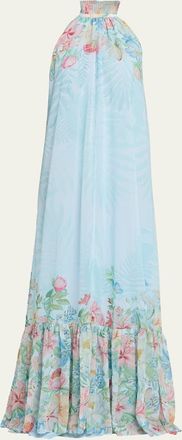 Retrof&ecirc;te Francy Floral Chiffon Halter Dress