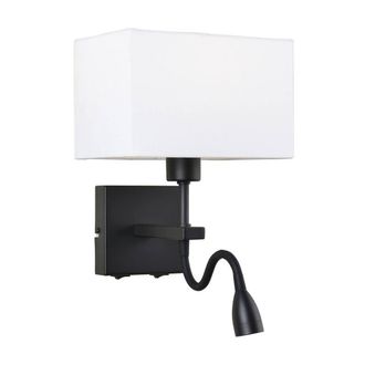 Netlighting Modern LED Bedside Lamp Black Matt Warm White 3000K 350lm