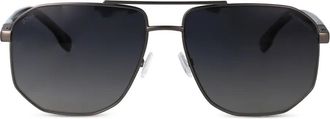 BOSS Occhiali da sole con montatura stile pilota - Grigio