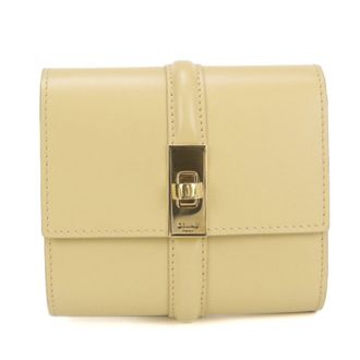 Celine Yellow Leather Wallet (Tri-Fold) (Pre-Owned)