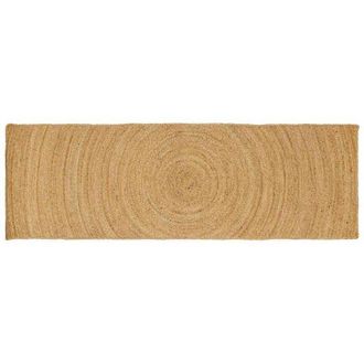 vidaXL Alfombras De &Aacute;rea Rectangular Marr&oacute;n 80 X 250 Cm Yute Vidaxl